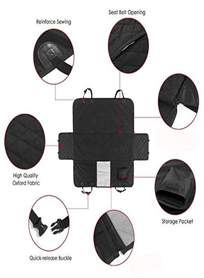 KOZI PET Car Seat Cover Car Hammock with Mesh Window Pet Backseat Protect Pad (for Sedan & SUV Cars) | Nylon | Black - Image 3